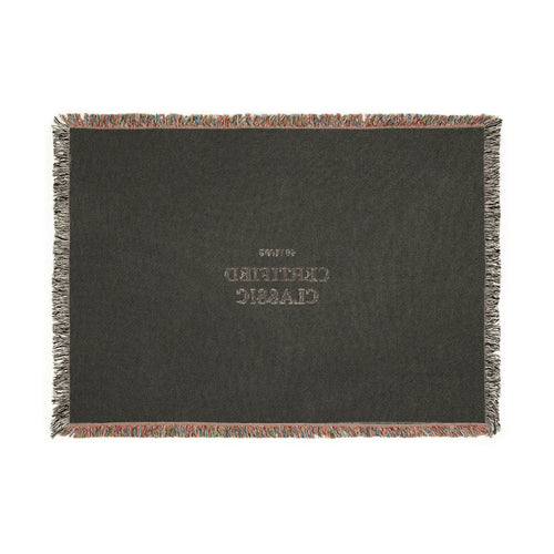 Certified Classic Woven Blanket — Vintage Logo Throw for Living Room & Cozy Gift